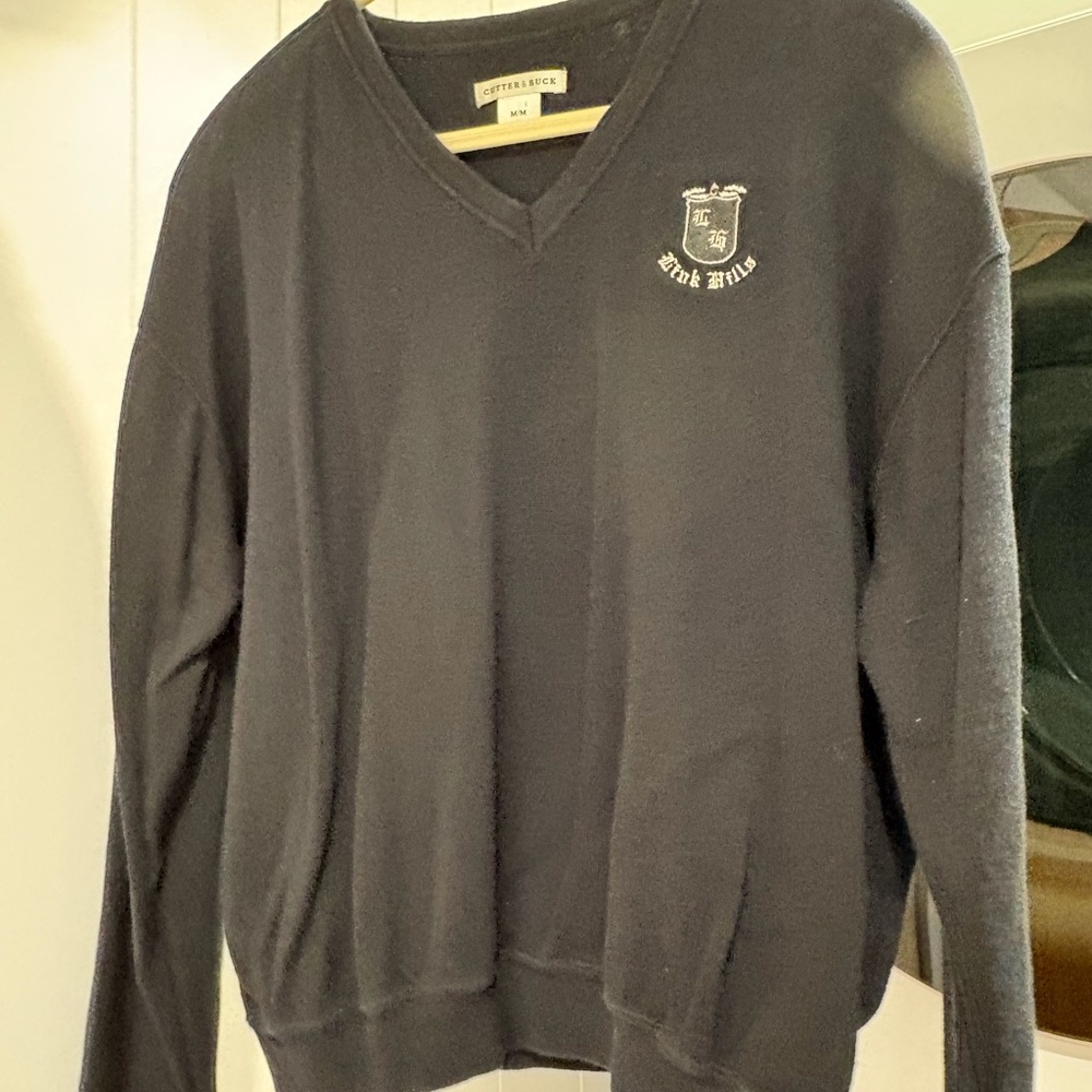 Cutter & Buck Black V-Neck Sweater
